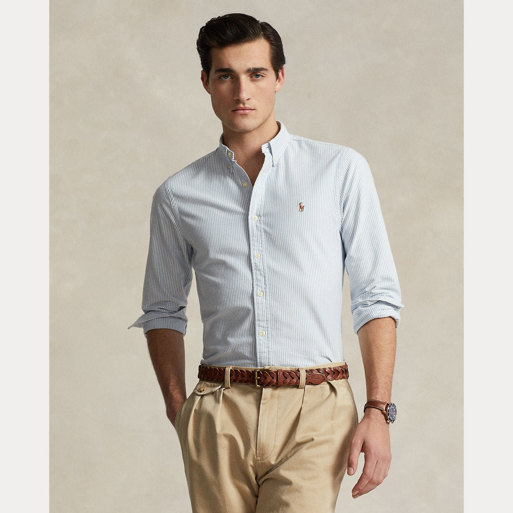 SLIM FIT STRIPED OXFORD SHIRT – Accessorio premium elegante
