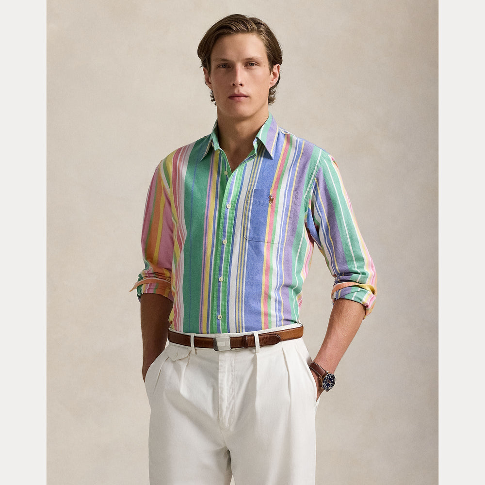 SLIM FIT STRIPED OXFORD SHIRT – Accessorio premium elegante