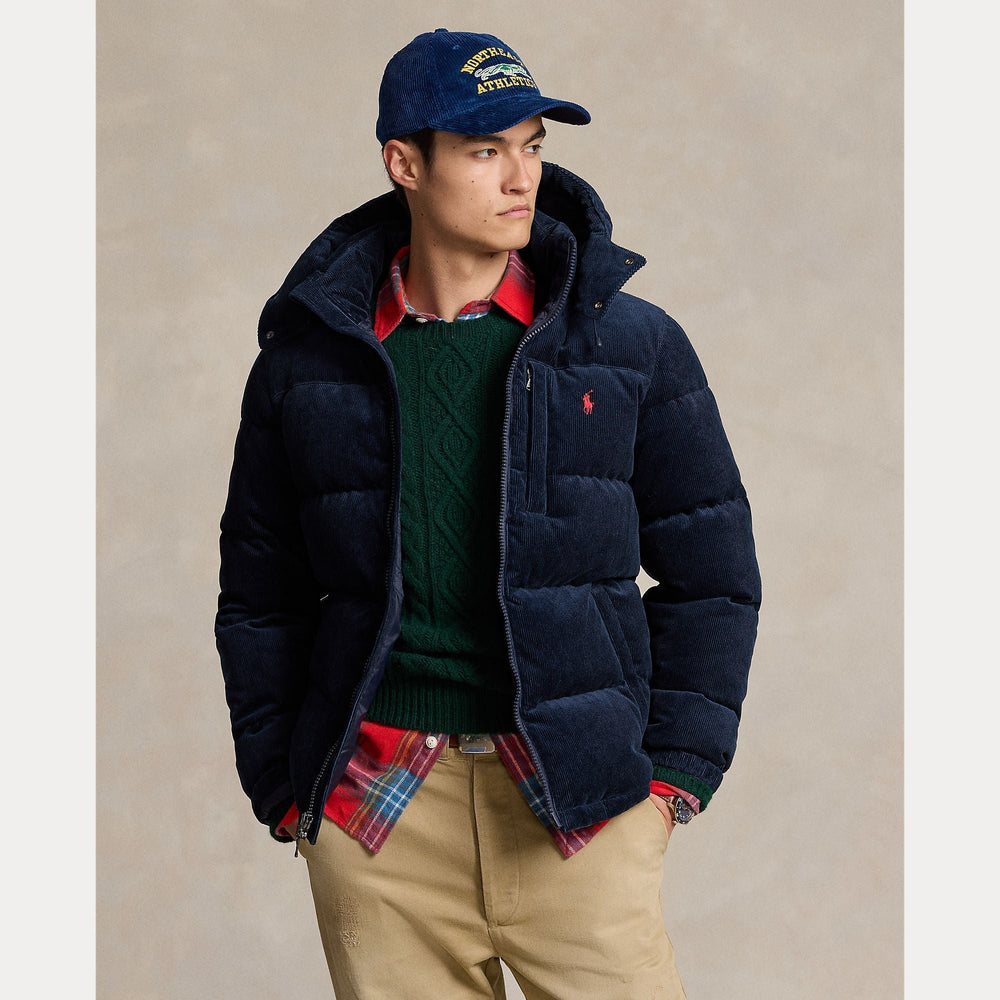 THE GORHAM CORDUROY DOWN JACKET – Accessorio premium elegante