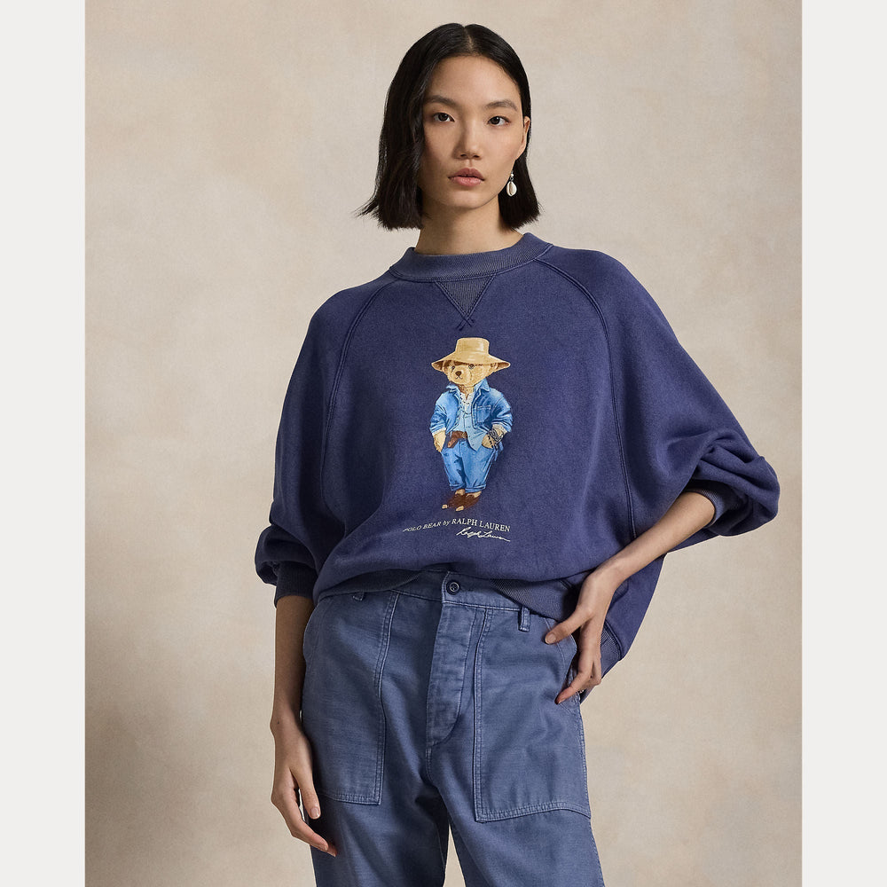 POLO BEAR OVERSIZE FLEECE CREWNECK – Accessorio premium elegante