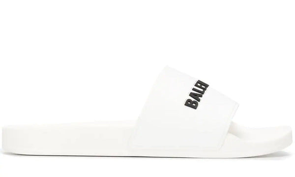 Balenciaga - Logo Embossed Pool Slides – Accessorio premium elegante