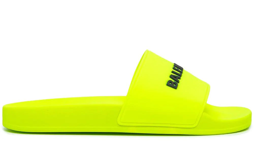 Balenciaga Logo-Print Rubber Slides – Accessorio premium elegante