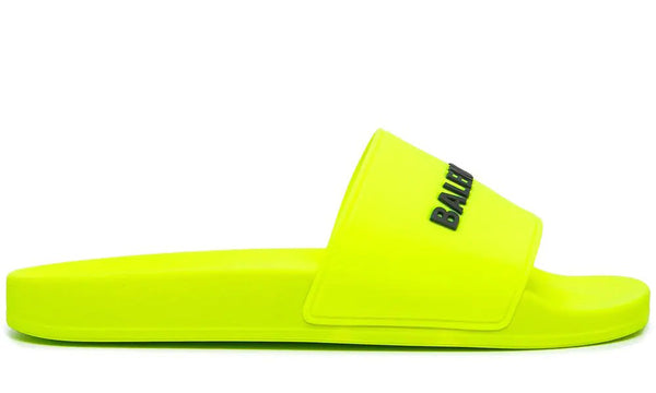 Balenciaga Logo-Print Rubber Slides – Accessorio premium elegante