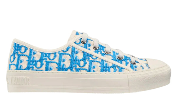 Dior Wmns Walk'N'Dior Embroidered Cotton Low 'Dior Oblique - Corn Flower' – Accessorio premium elegante