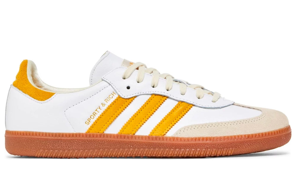 Sporty & Rich x Adidas Samba OG 'White Bold Gold' – Accessorio premium elegante