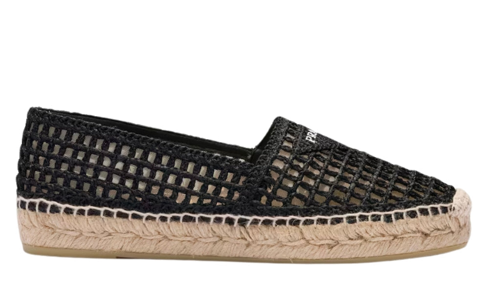 Prada Crochet espadrilles 'Black' – Accessorio premium elegante