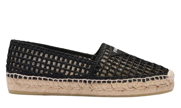 Prada Crochet espadrilles 'Black' – Accessorio premium elegante