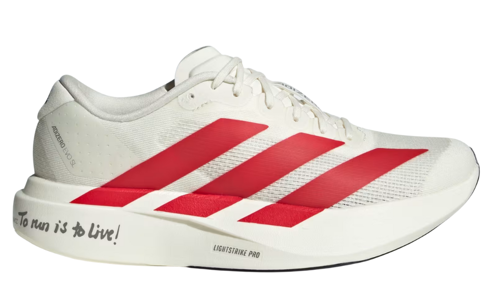 Adidas AdiZero EVO SL "Off White / Better Scarlet / Core Black" – Accessorio premium elegante