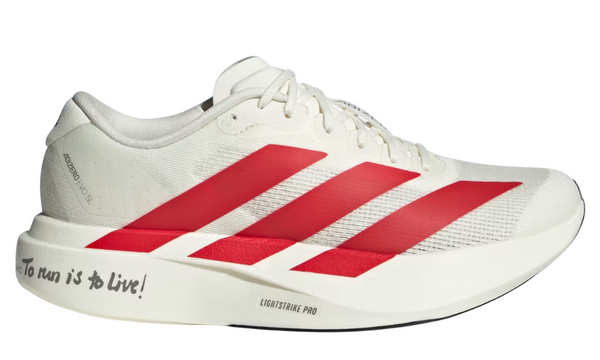Adidas AdiZero EVO SL "Off White / Better Scarlet / Core Black" – Accessorio premium elegante