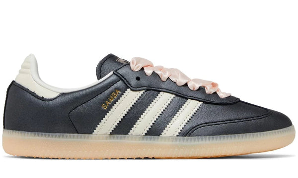 Adidas Samba 'Black Wonder Quartz Ribbon Laces' – Accessorio premium elegante