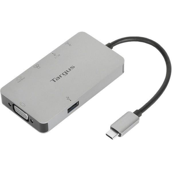 Targus USB-C Dual Port 4K Video Docking Station with HDMI/VGA and 100W PD Pass-Thru Space Gray – Accessorio premium elegante