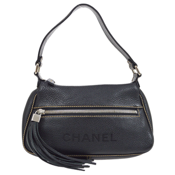 CHANEL 2001-2003 Black Caviar Hobo Bag – Accessorio premium elegante