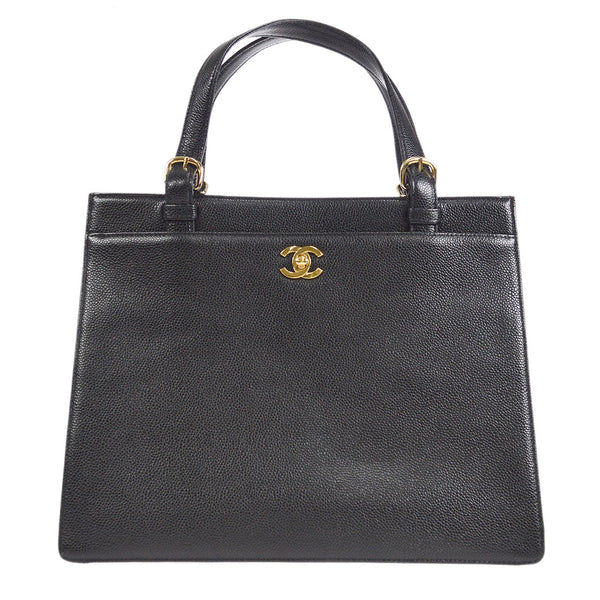 CHANEL 1997-1999 Pocket Tote Black Caviar – Accessorio premium elegante