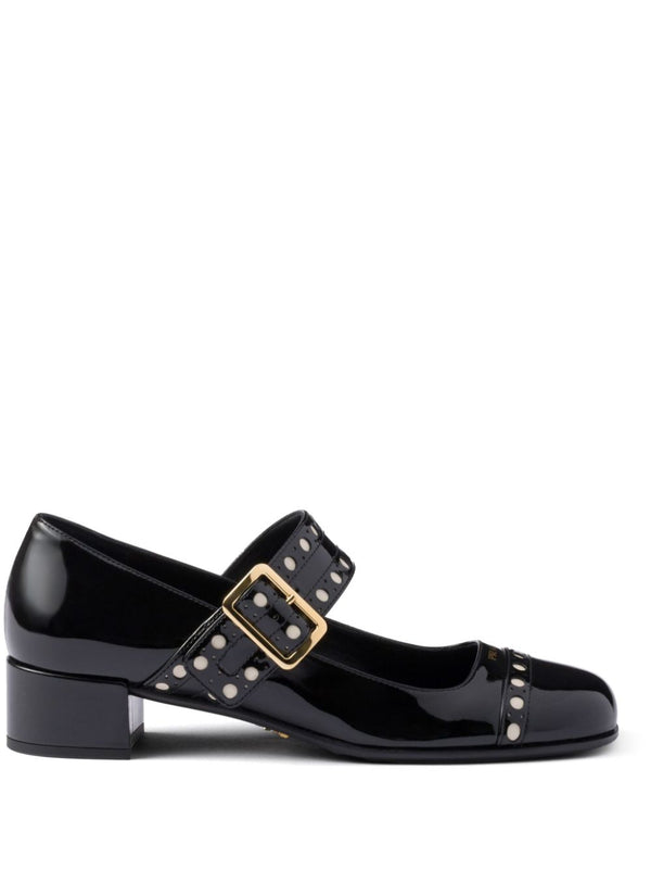 Mary Janes in pelle 35mm – Accessorio premium elegante