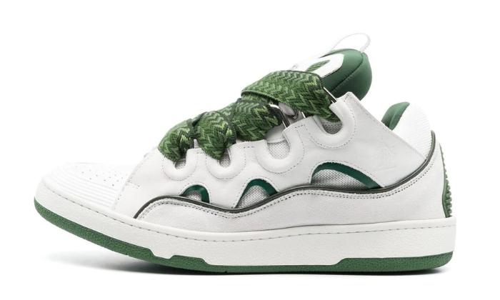 LANVIN CURB-WHITE GREEN – Accessorio premium elegante
