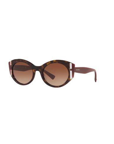 Valentino Women Sunglasses Dark brown -- -- – Accessorio premium elegante