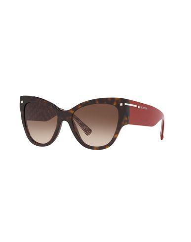 Valentino Women Sunglasses Dark brown -- -- – Accessorio premium elegante