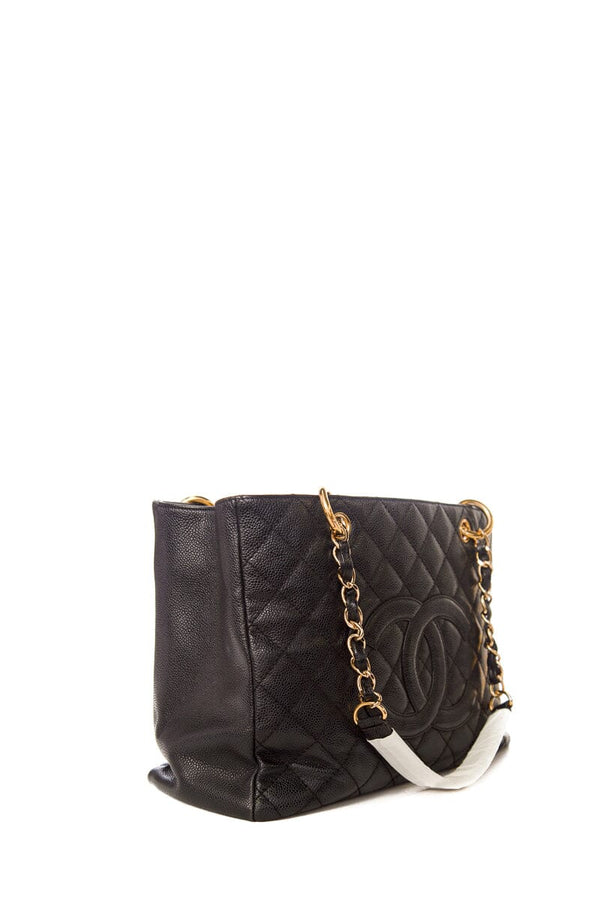 Chanel 2005/2006 Black Caviar GST Tote W/ Gold HW – Accessorio premium elegante