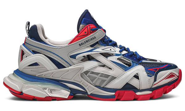 Balenciaga Men's Beige And Blue Track 2 – Accessorio premium elegante