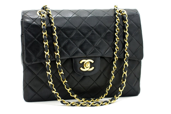 CHANEL 2.55 Double Flap Square Chain Shoulder Bag Black Lambskin h72 – Accessorio premium elegante