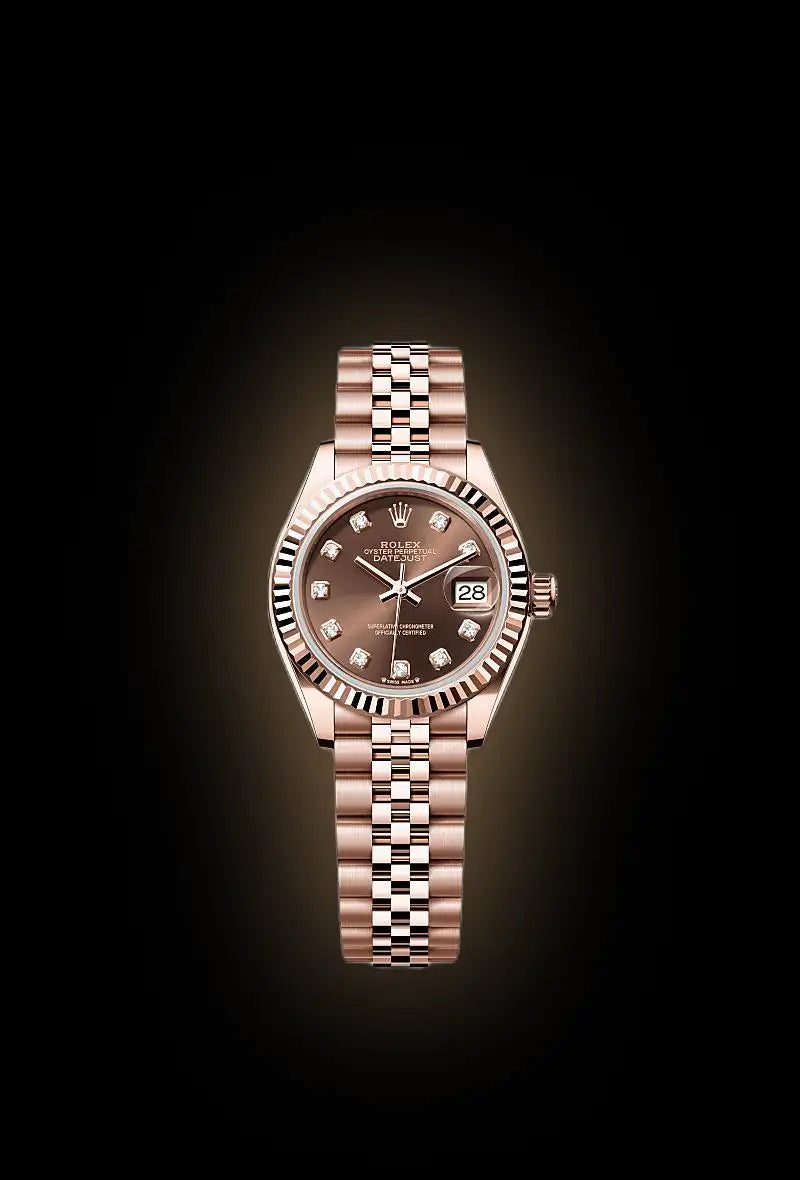 Rolex Lady-Datejust Chocolate Dial, 18 kt Everose Gold – Accessorio premium elegante