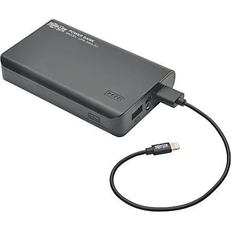 Tripp Lite Portable 2-Port USB Battery Bank, 10000mAh 5V DC Output - Black – Accessorio premium elegante
