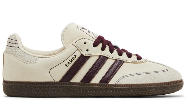 Adidas Samba OG 'Wonder White Maroon' – Accessorio premium elegante
