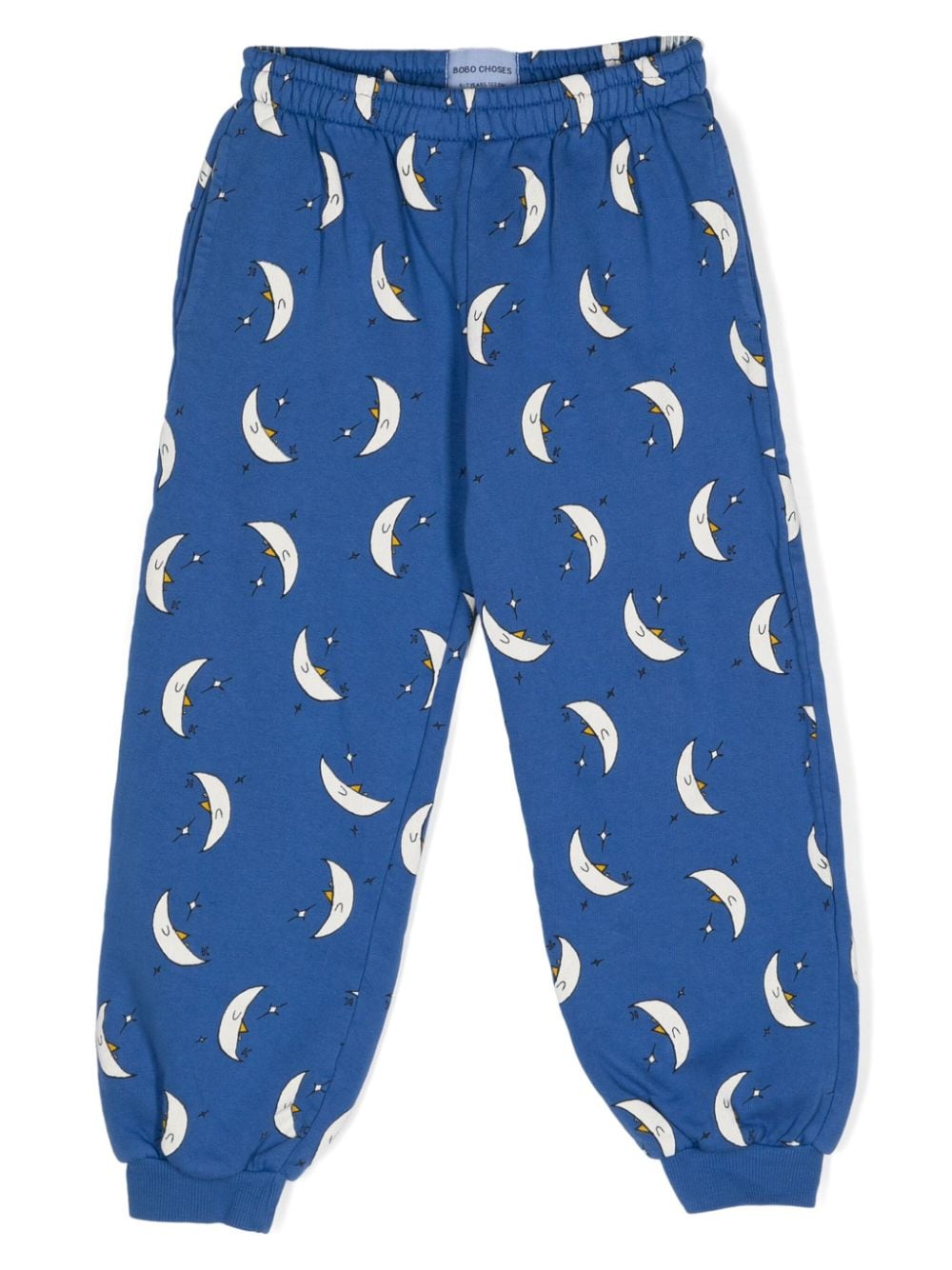 Pantaloni con stampa lunare per bambino Bobo Choses blu con gamba affusolata – Accessorio premium elegante