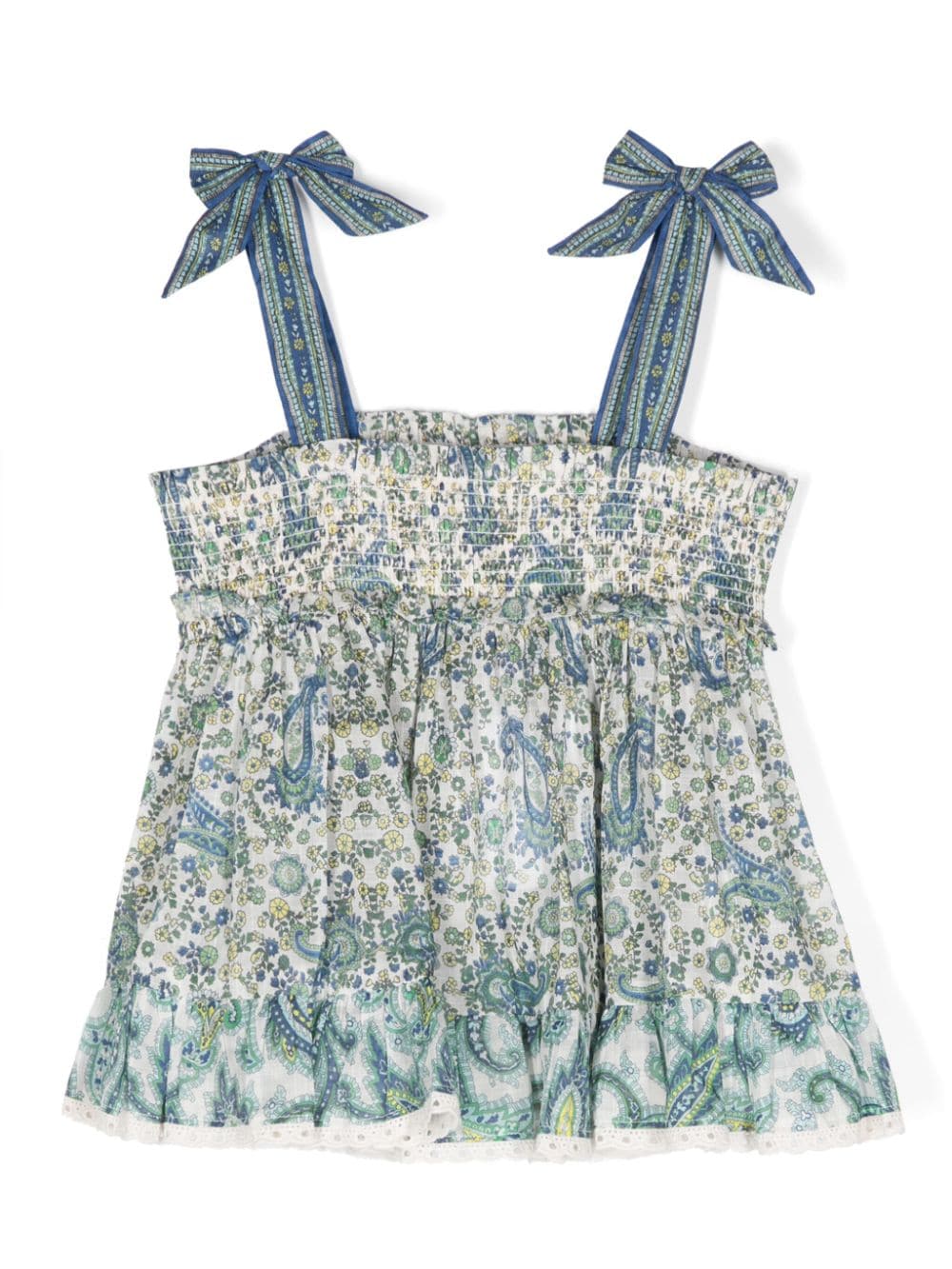 Blusa svasata in cotone floreale – Accessorio premium elegante
