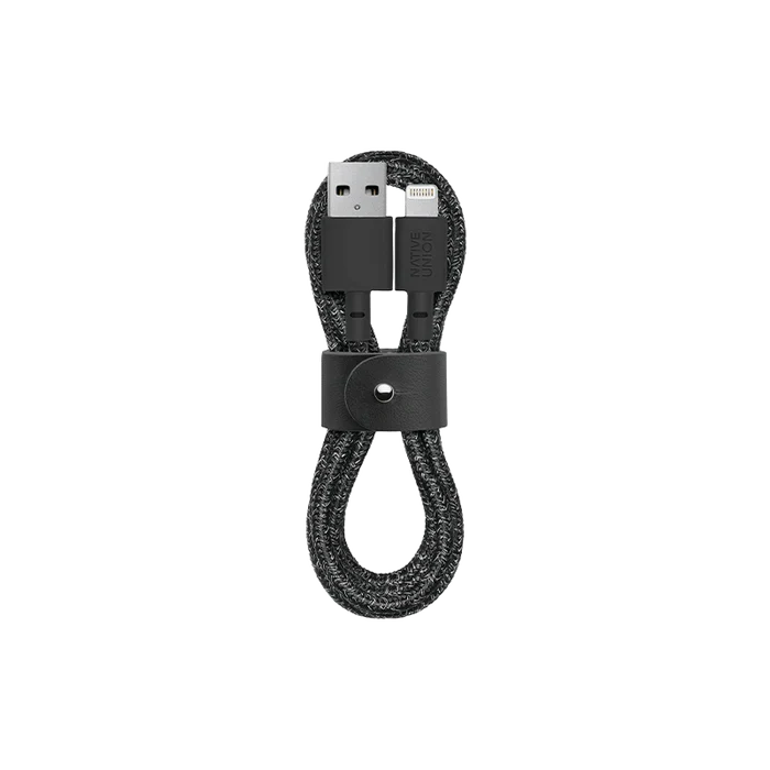 Native Union Belt Cable Ultra Strength Lightning to USB Cable 1.2m - Cosmos/Black – Accessorio premium elegante