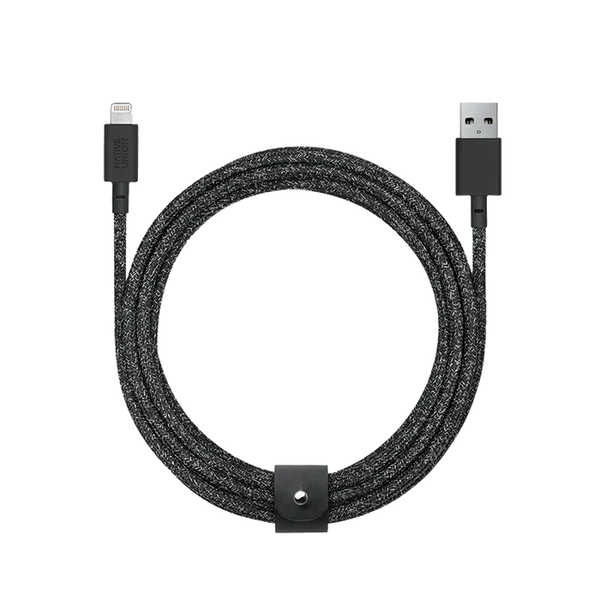 Native Union Belt Cable Ultra Strength Lightning to USB Cable 3 Meter - Cosmos/Black – Accessorio premium elegante