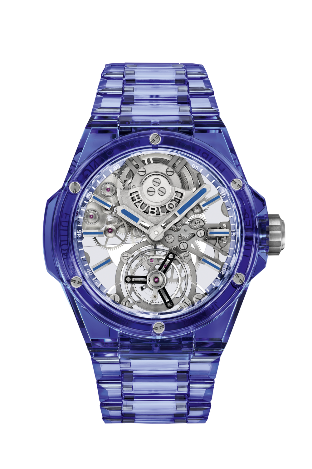 Hublot Big Bang Intergrated Tourbillon Full Blue Sapphire 43mm – Accessorio premium elegante