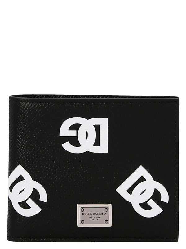 Logo Leather Wallet Portafogli Bianco/Nero – Accessorio premium elegante