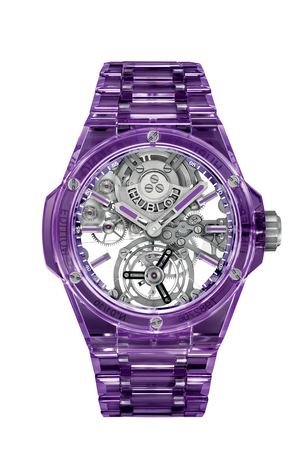Hublot Big Bang Intergrated Tourbillon Full Purple Sapphire 43mm – Accessorio premium elegante
