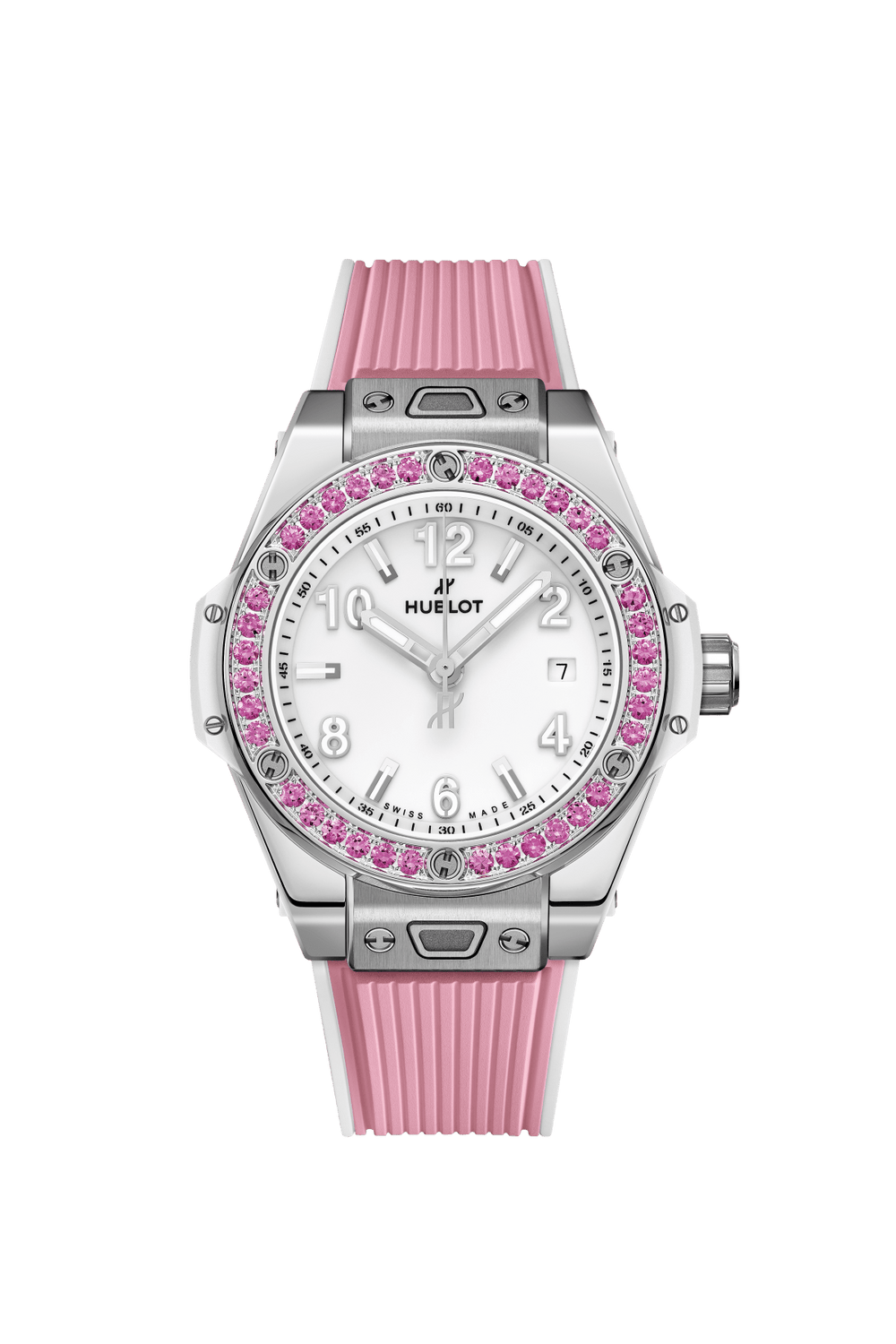 Hublot Big Bang One Click Joyful Steel Pink Ceramic Diamonds 33mm – Accessorio premium elegante