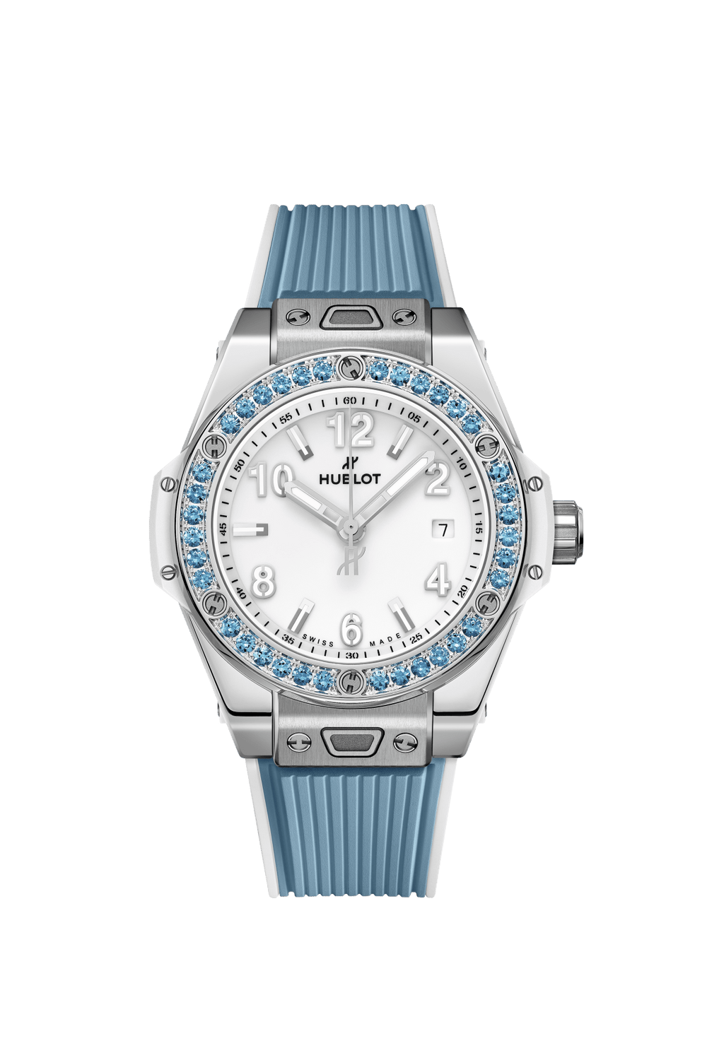 Hublot Big Bang One Click Joyful Steel Sky Blue Ceramic Diamonds 33mm – Accessorio premium elegante