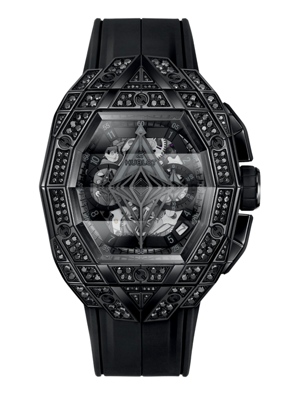 Hublot Spirit of Big Bang Bleu All Black Pavé 42mm – Accessorio premium elegante