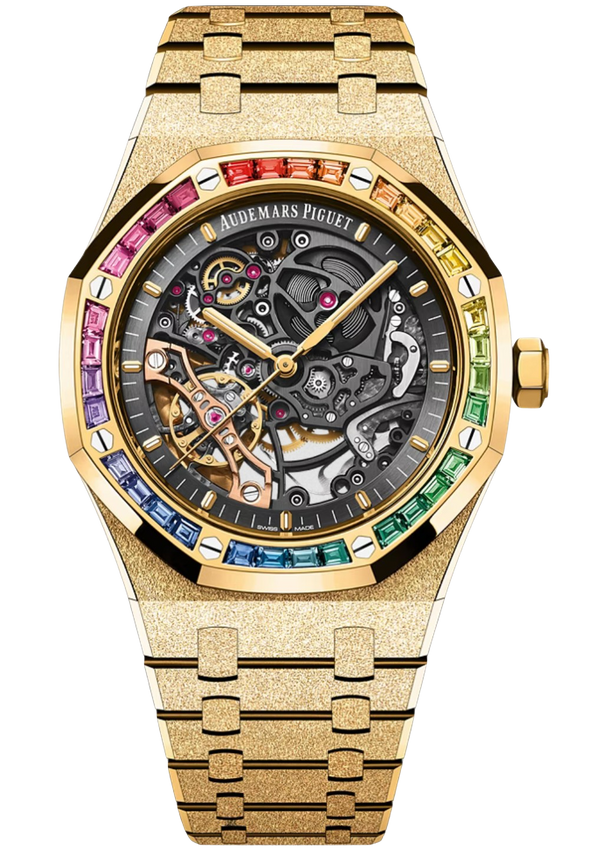 Audemars Piguet Royal Oak Frosted Gold Double Balance Wheel Openworked – Accessorio premium elegante