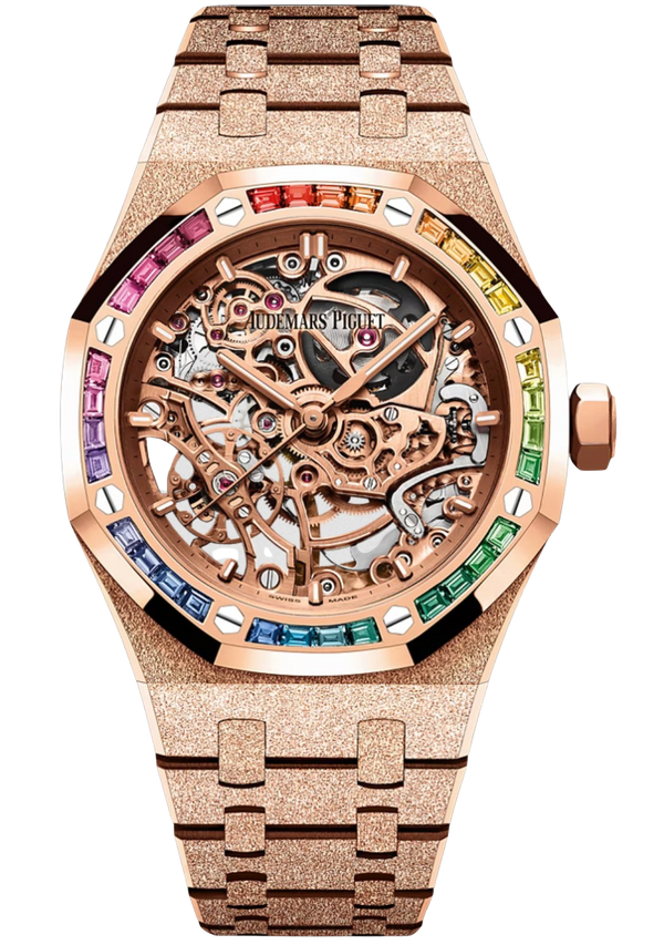 Audemars Piguet Royal Oak Frosted Gold Double Balance Wheel Openworked – Accessorio premium elegante