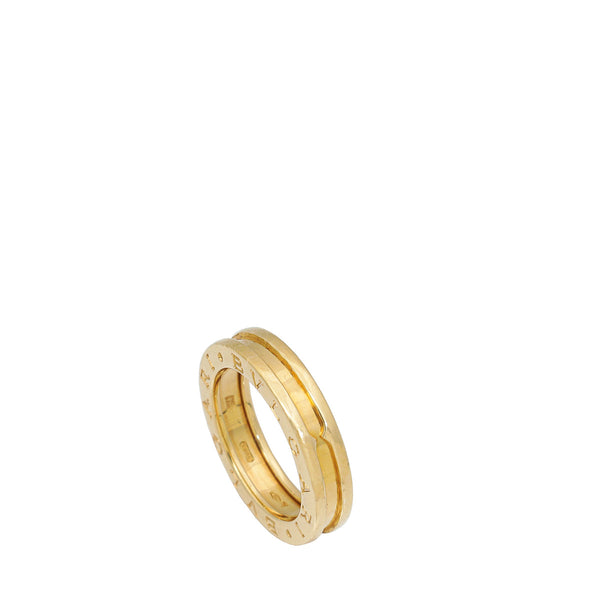 Bvlgari 18K Yellow Gold B Zero1 Ring 51 – Accessorio premium elegante