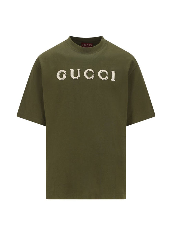 T-shirt in jersey di cotone con ricamo