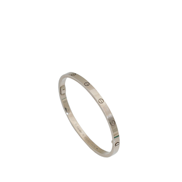Cartier 18K White Gold Love Small Model Bracelet 16 – Accessorio premium elegante