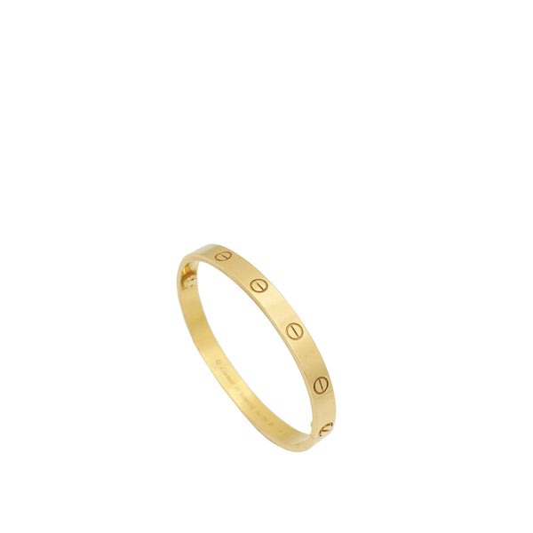Cartier 18K Yellow Gold Classic Love Bracelet 17 – Accessorio premium elegante