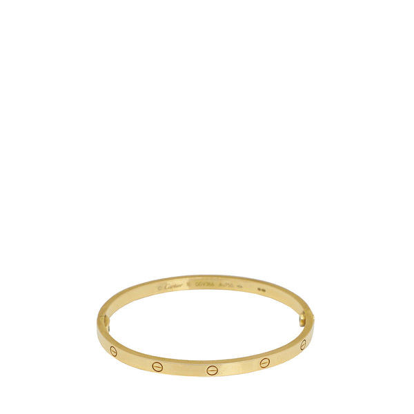 Cartier 18K Yellow Gold Love Small Model Bracelet 16 – Accessorio premium elegante