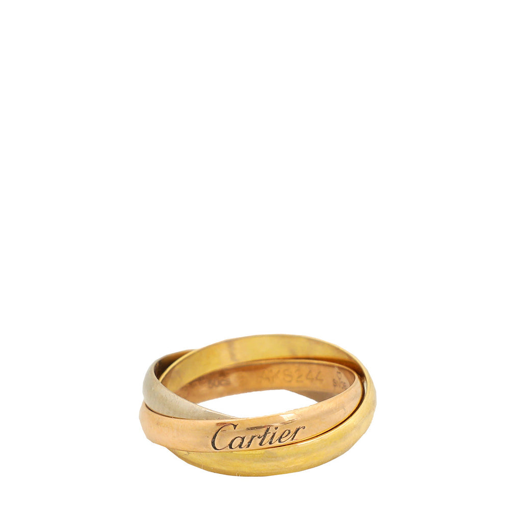 Cartier 18K Trinity Gold Small Model Ring 50 – Accessorio premium elegante