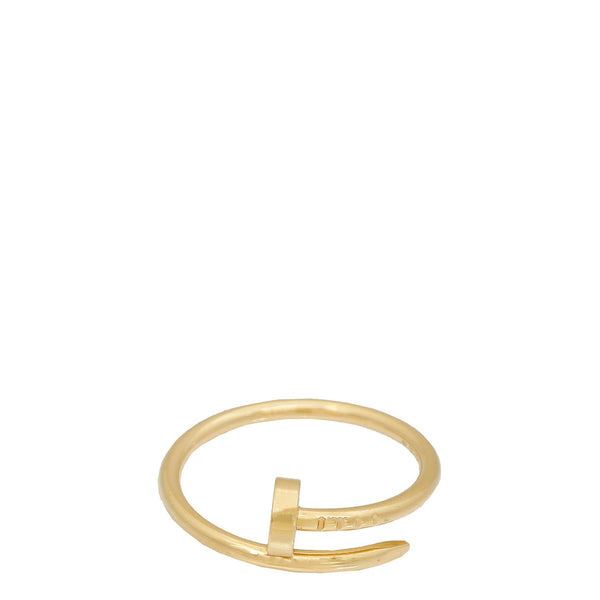 Cartier 18K Yellow Gold Juste Un Clou Ring 55 – Accessorio premium elegante