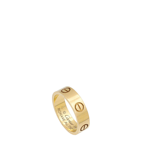 Cartier 18K Yellow Gold Love Ring 54 – Accessorio premium elegante