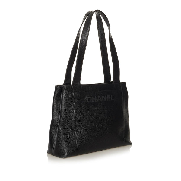 Chanel 1998 Debossed Caviar Leather Tote Bag (SHG-34525) – Accessorio premium elegante