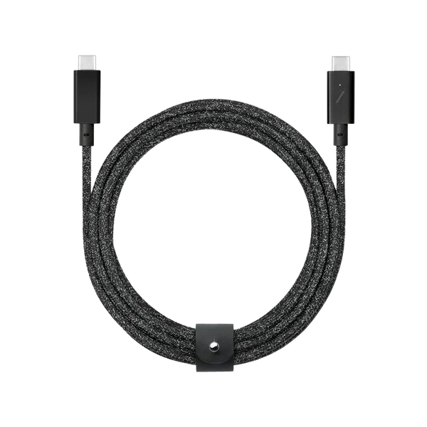 Native Union Belt Cable Ultra Strength USB-C to USB-C Cable 2.4 Meter - Cosmos/Black – Accessorio premium elegante