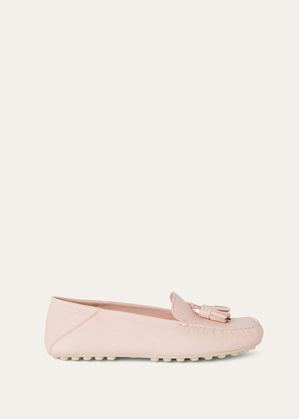 Mocassini Dot Sole Walk in Pelle Prugna Donna